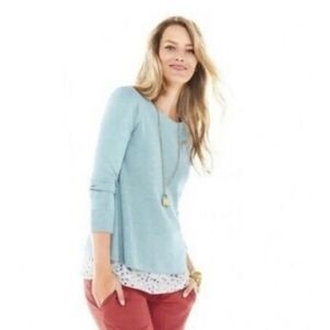 Cabi Blue Sky Swing Trapeze Ribbed Knit Sweater Size Medium #5133